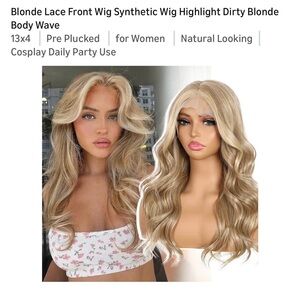 Luxurious Blonde Lace Front Wig for Women